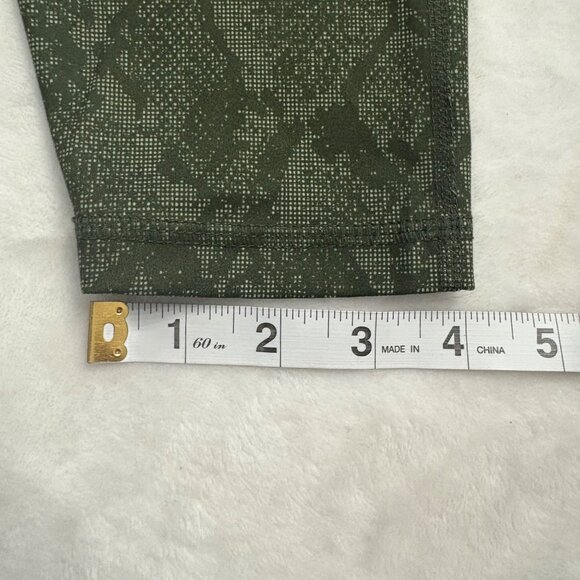 All In Motion Olive Green Snake Print High-Rise Leggings Womens Size Large - Picture 6 of 6